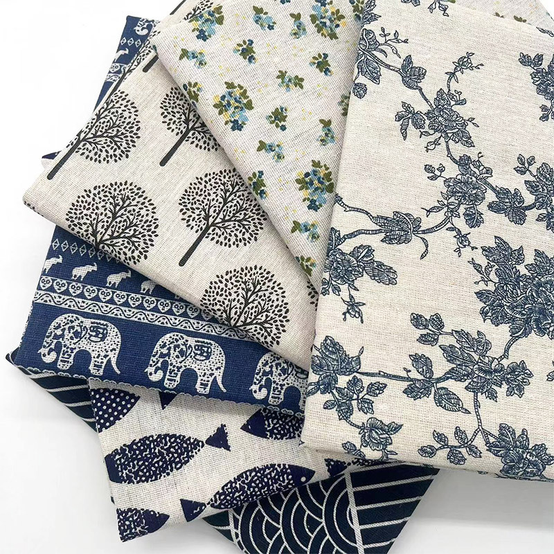 Home Decor Free - Retro Boho Floral Cotton Linen Blend