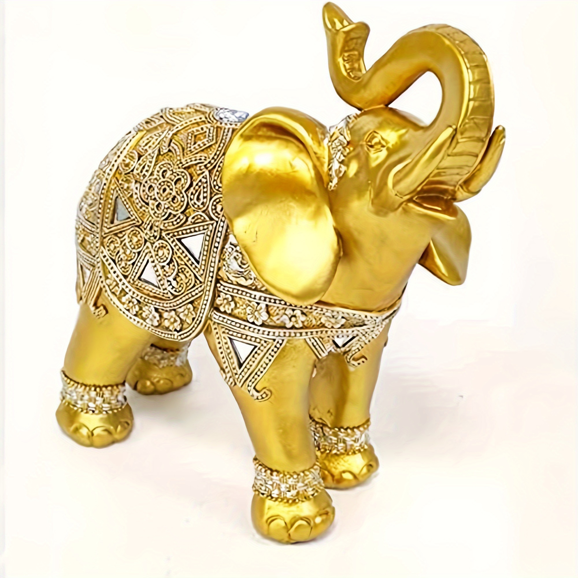 Home Decor Living Room - 9 Inch Elephant Statue Figurine –