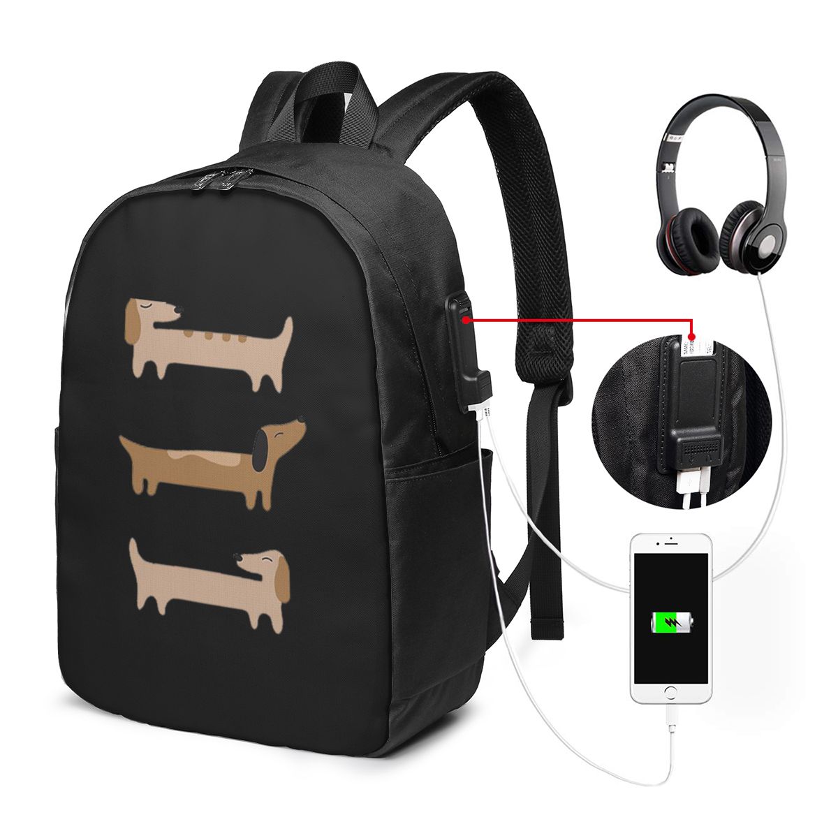 Home Decor Free - Home Decor - Dachshund Backpack Travel
