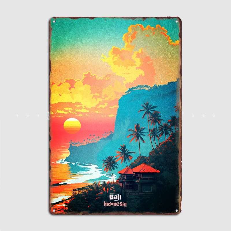 Home Decor Bali - Bali Indonesia Sunset Travel Scenery Sights