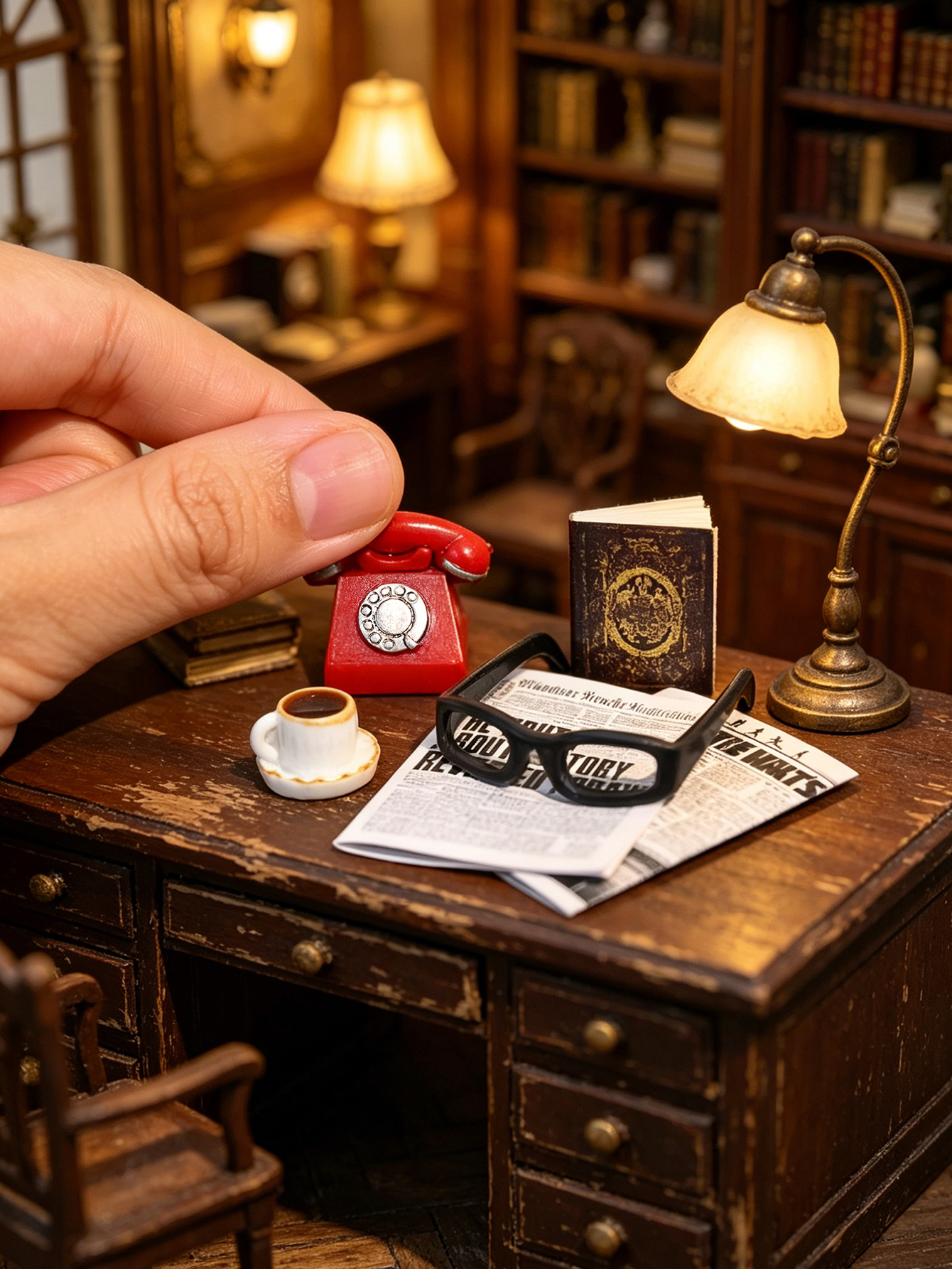 Home Decor Solution - A Miniature Vintage Desktop Ornament, Miniature