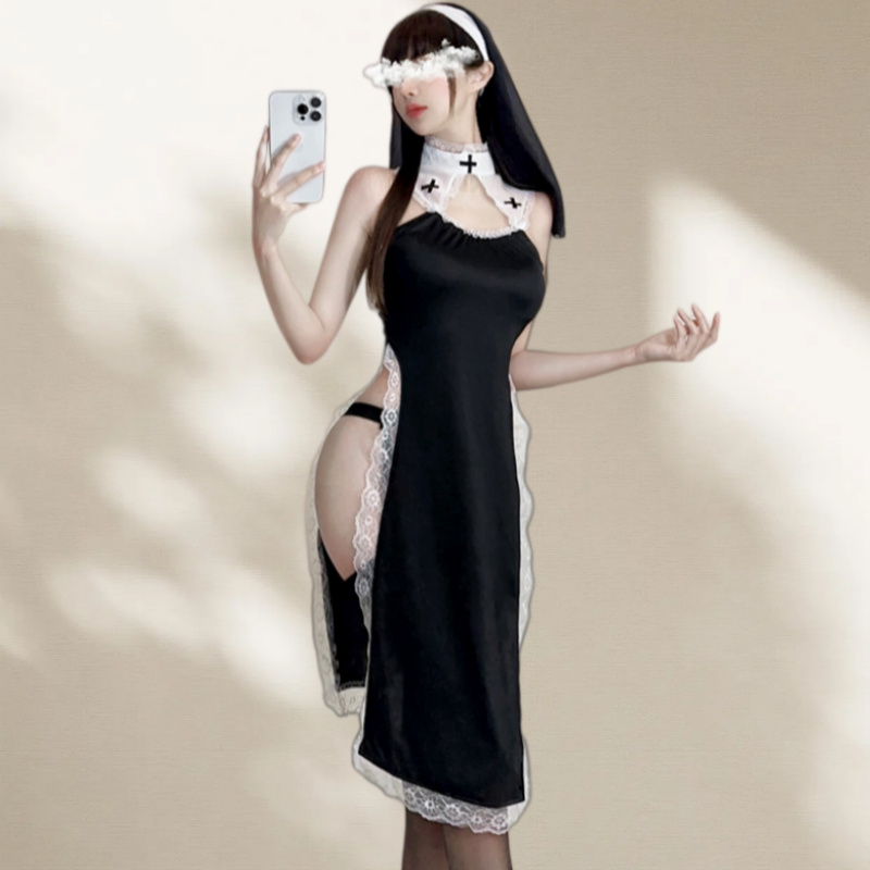 Home Decor Free - Sexy Lingerie High Waist Lace Role-playing