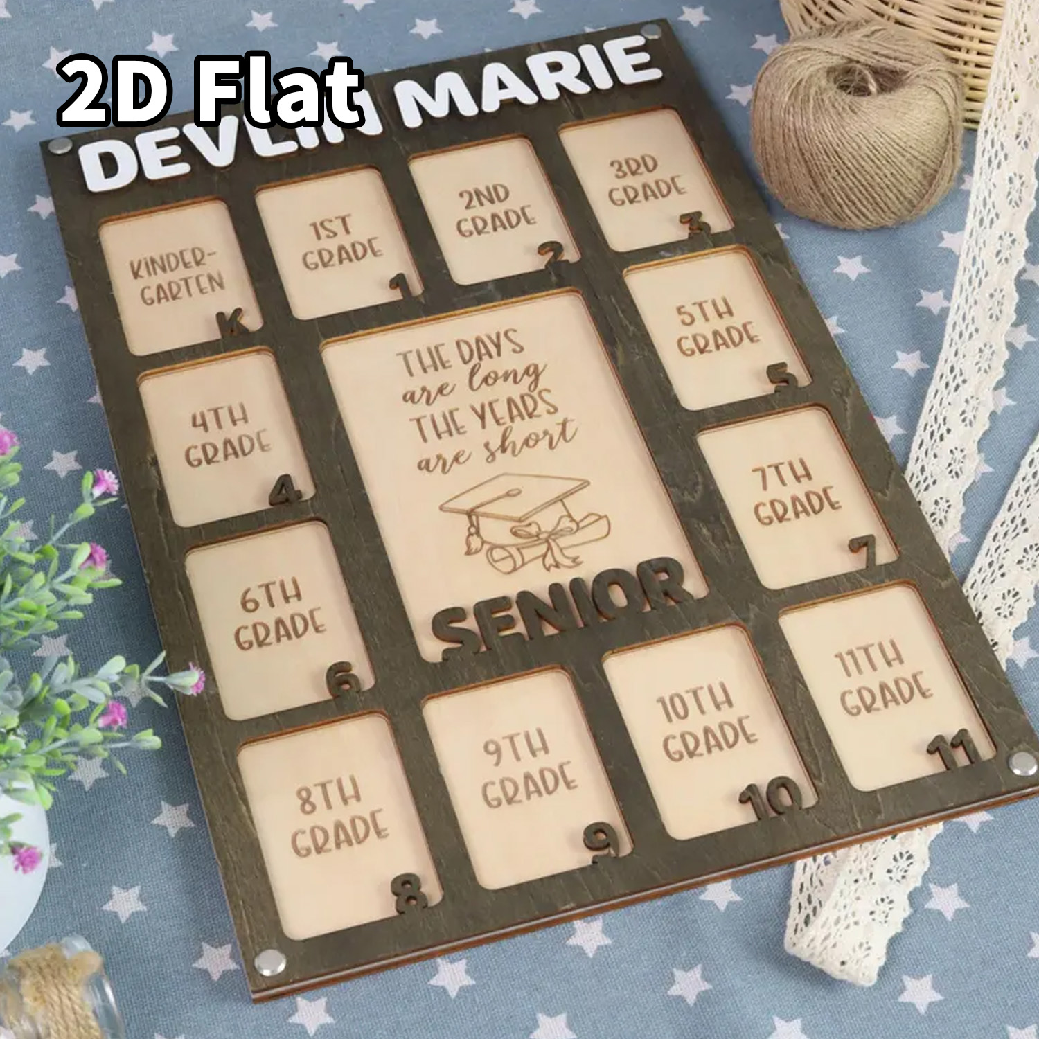 Home Decor Diy - 1Pc Custom Grade Photo Frame Wooden