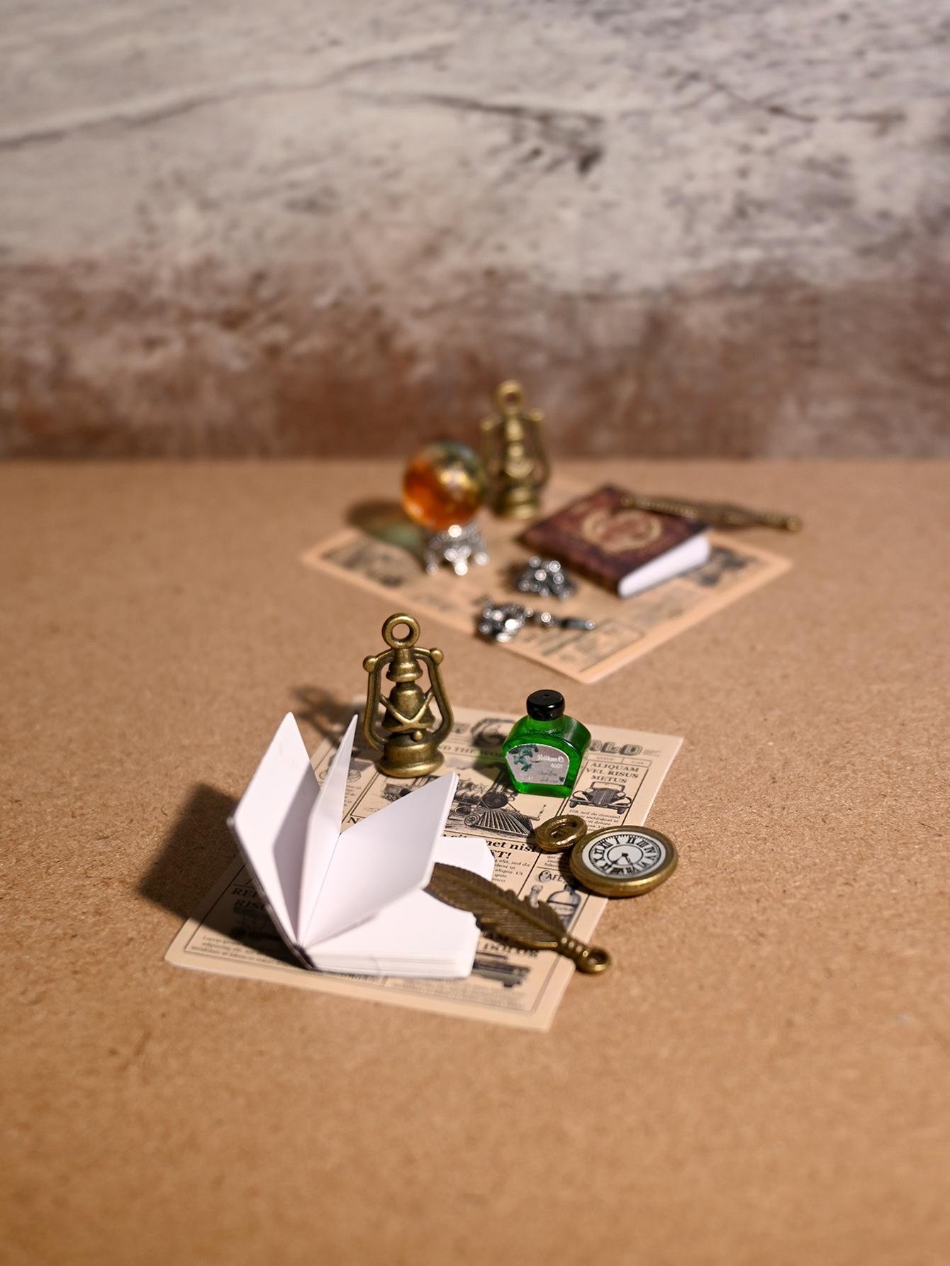 Home Decor Solution - Miniature Replica Magic Vintage Book Set,