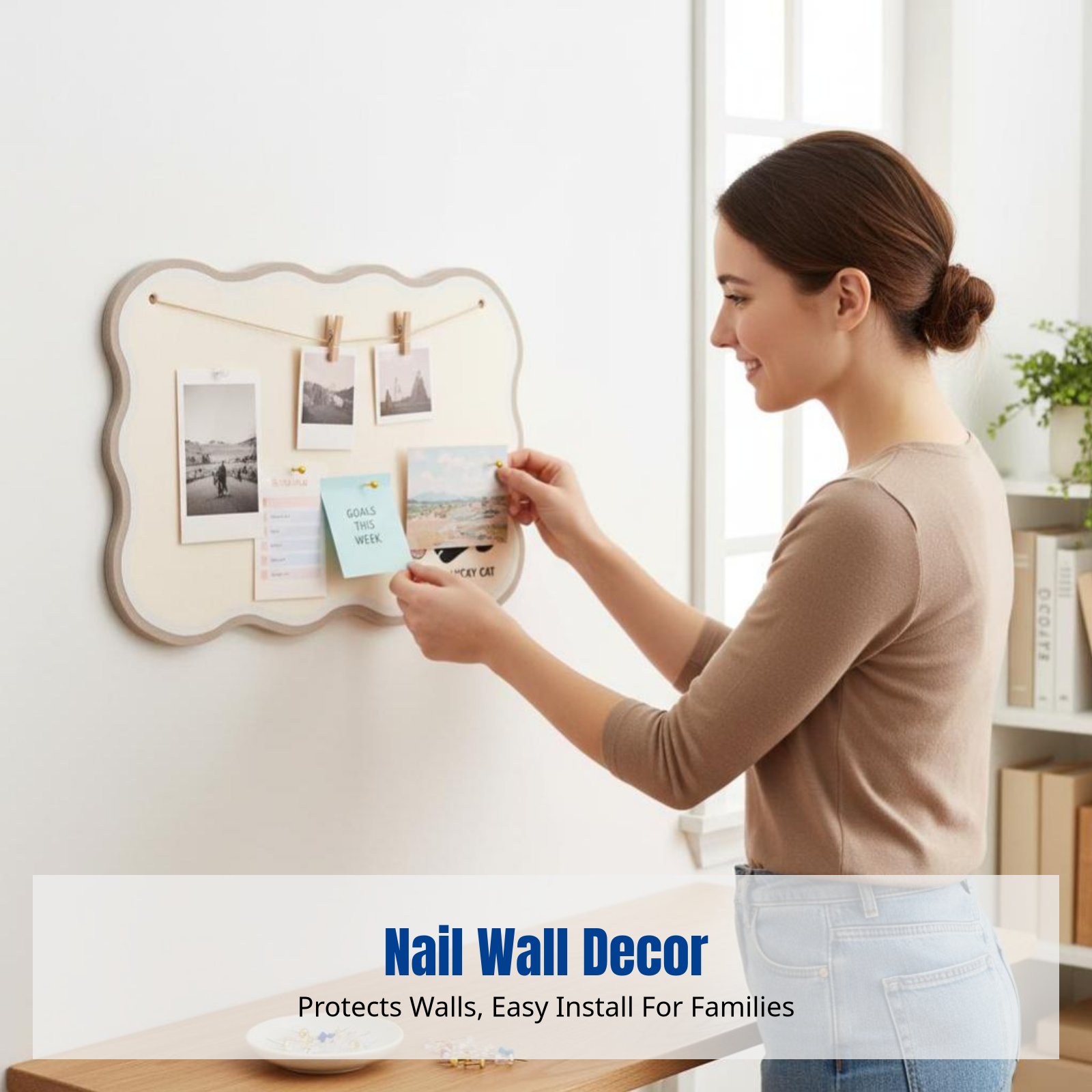 Fabric Board Photo Wall, Visio - Home Decor Vision Board reseña y precio