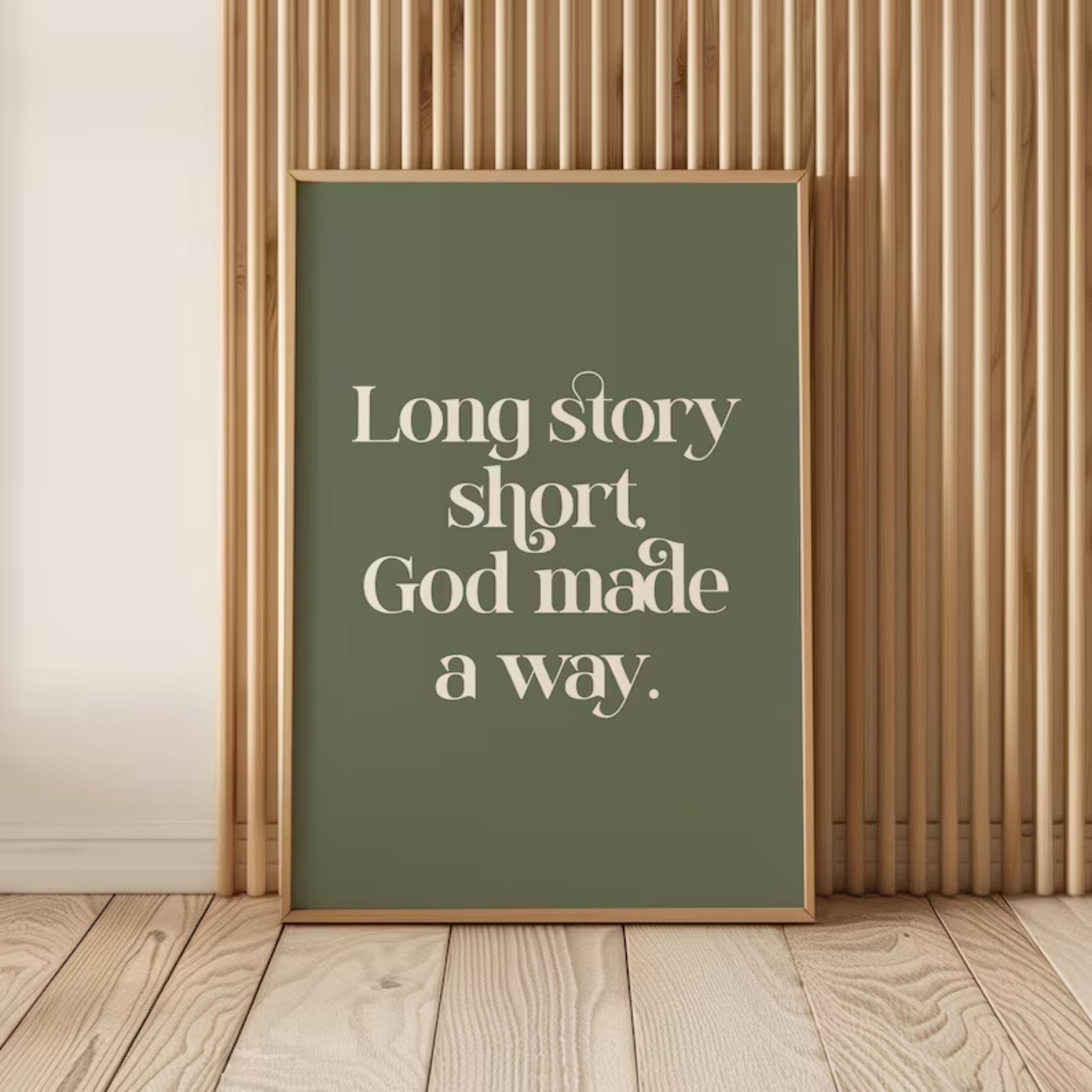 Long Story Short God Made A Wa - Home Decor Nepal reseña y precio