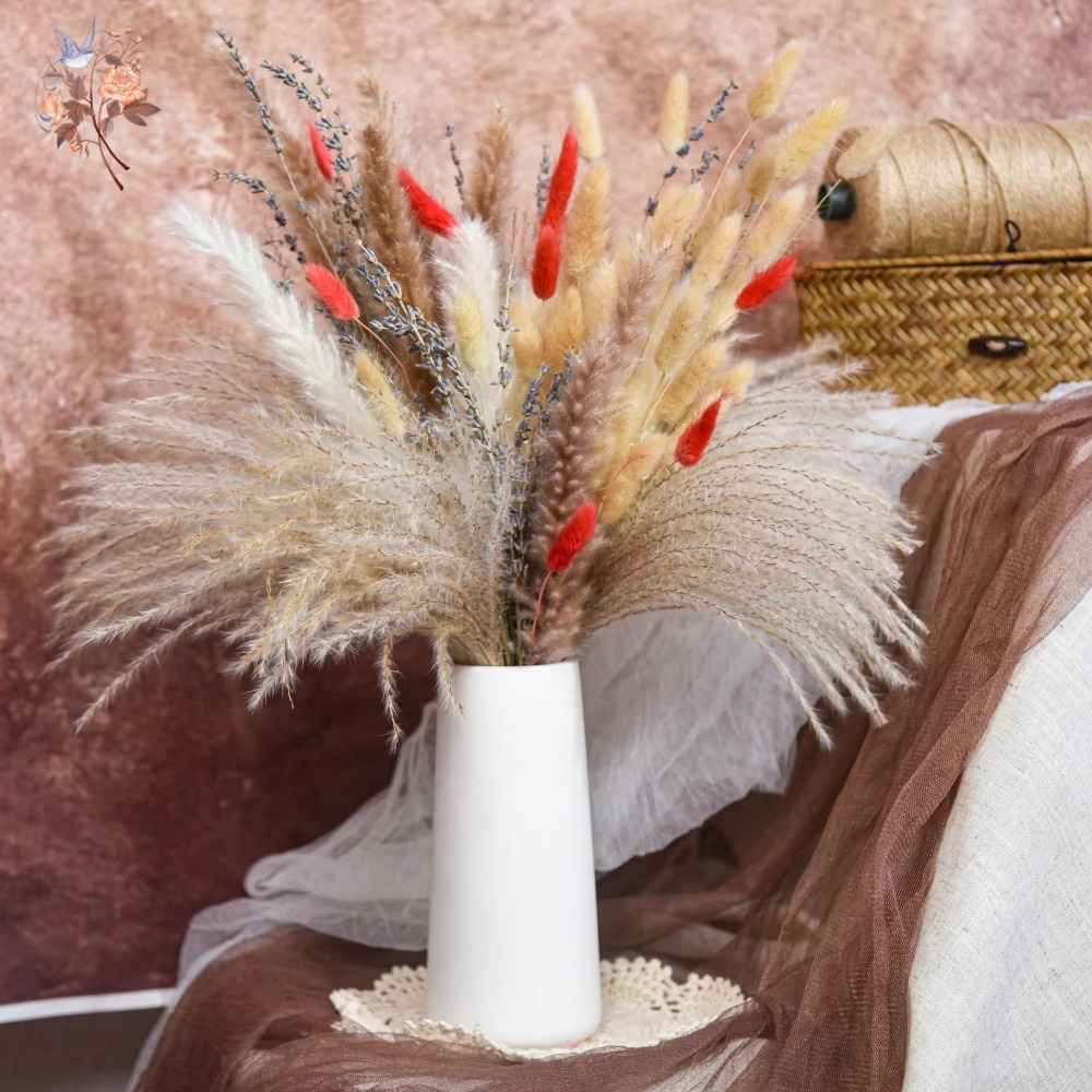 Natural Pampas Lavender Dried  - Dried Flower Bouquet reseña y precio