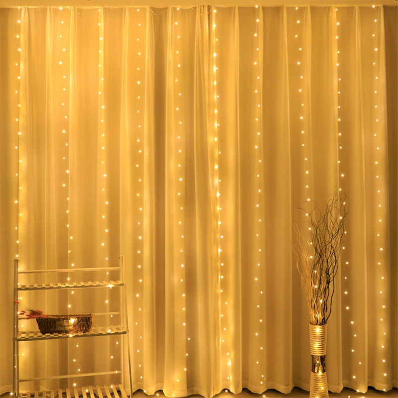 6x3M LED USB Curtain String Fa - String Curtain Light reseña y precio