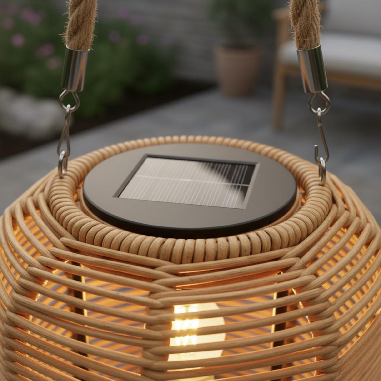 Handwoven Solar Lantern Braide - Home Decor Outdoor reseña y precio