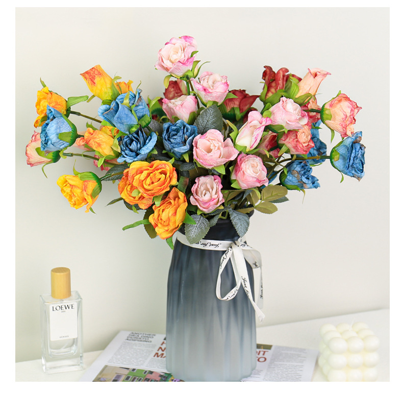 5pc 35cm Retro 5 Head Burnt Ed - Dried Flower Bouquet reseña y precio