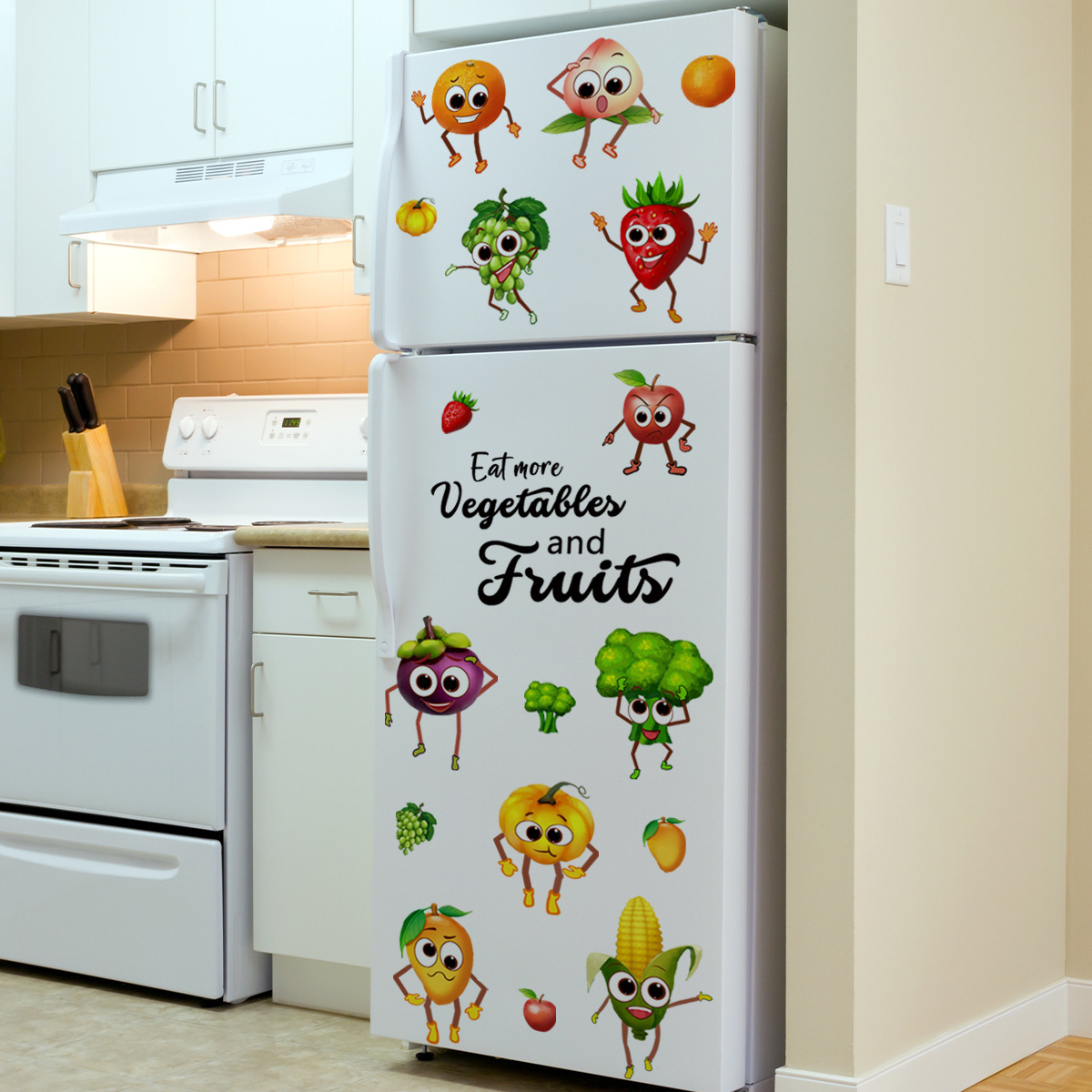 Cartoon Emoji Fruit Wall Stick - Home Decor Emoji reseña y precio
