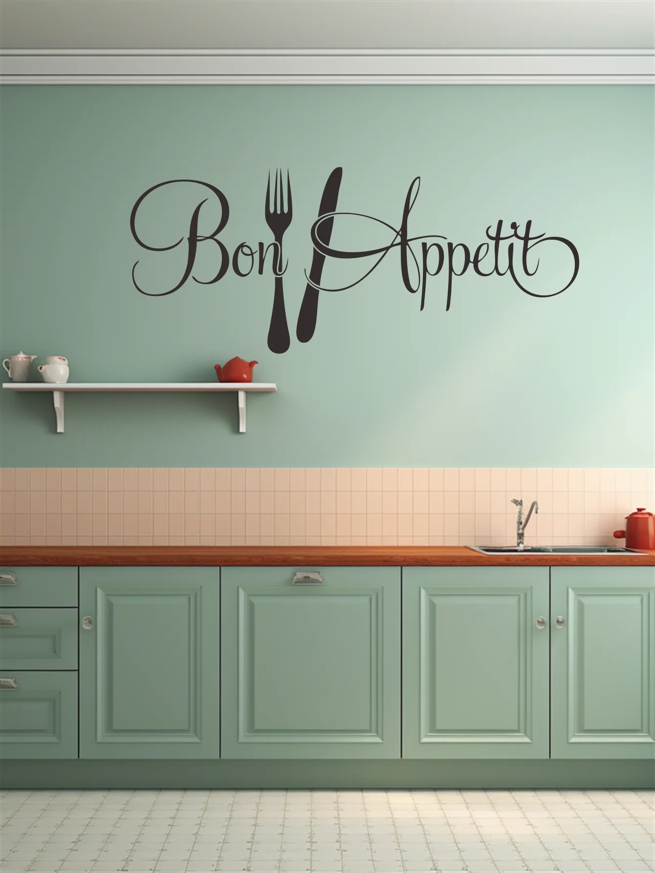 1 pc Bon Appétit with Fork and - Home Decor Free App reseña y precio