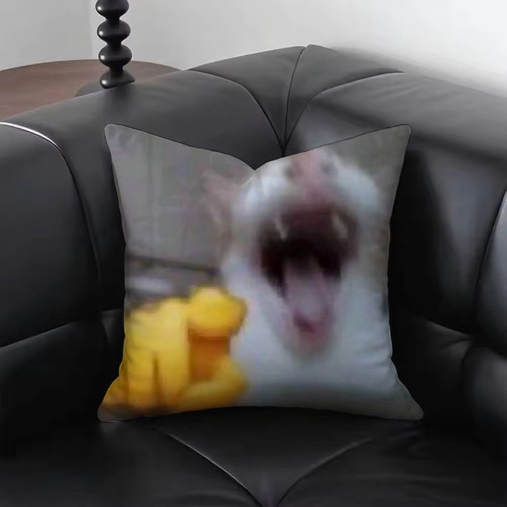 Funny Cat M-Meme Pillow Cover  - Home Decor Emoji reseña y precio