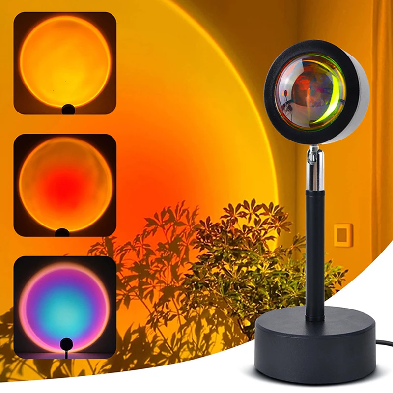 Smart LED Sunset Lamp Colorful - Home Decor Free App reseña y precio