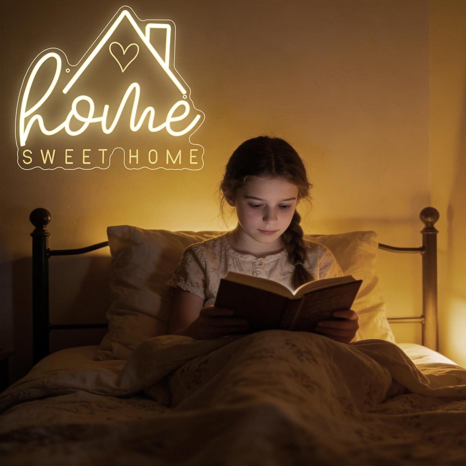 Sweet Home Neon Sign USB Dimma - Home Decor Living Room reseña y precio