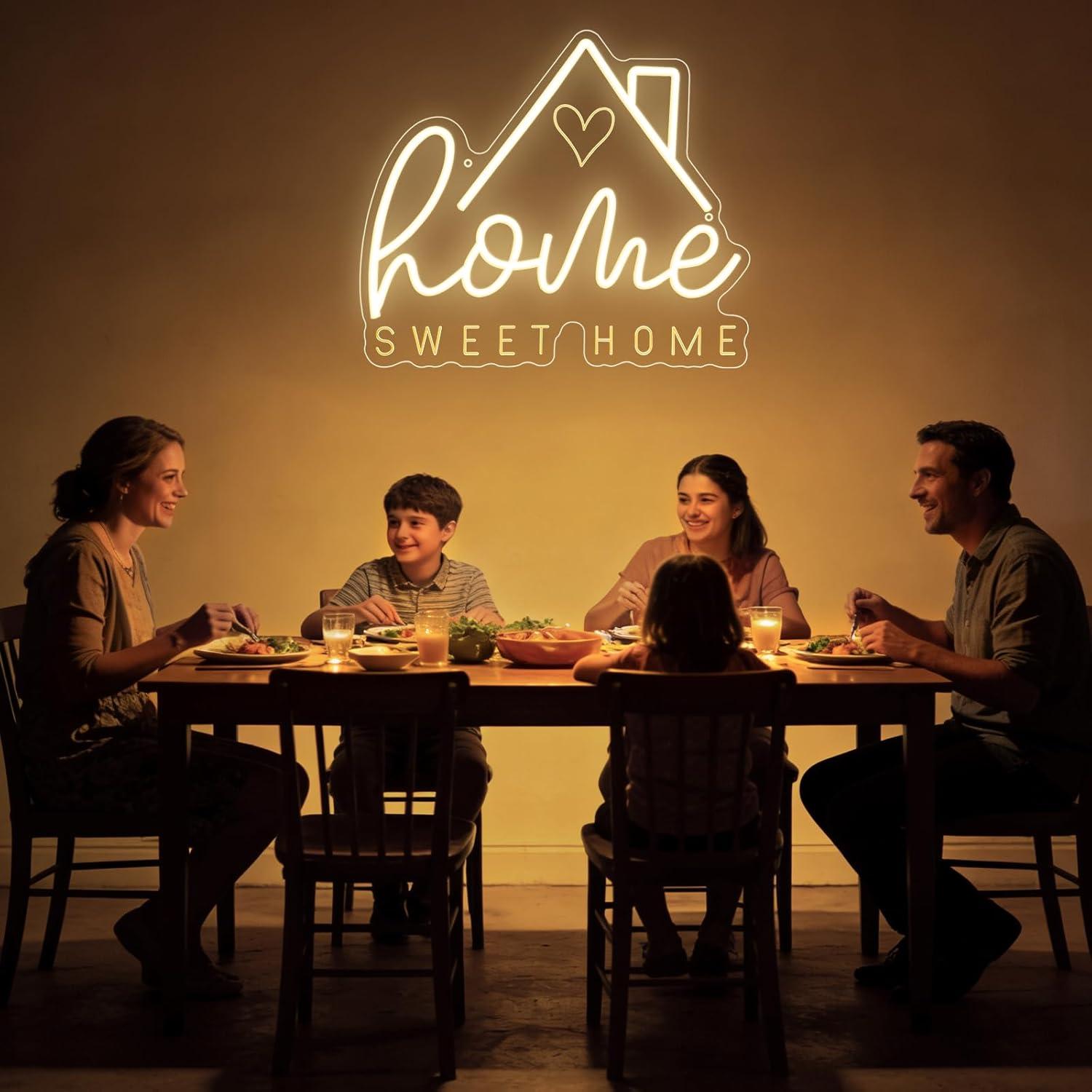 Sweet Home Neon Sign USB Dimma - Home Decor Living Room reseña y precio