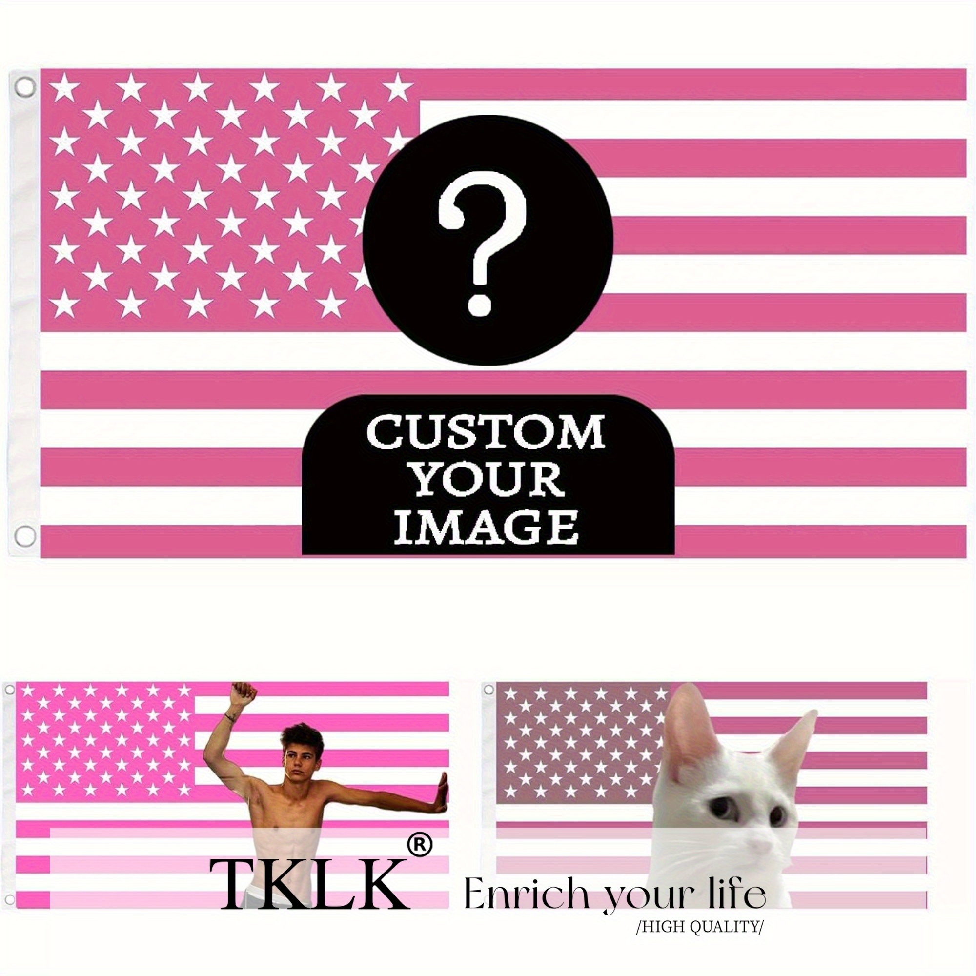 1pc Custom Classic Pink/Black  - Home Decor Outdoor reseña y precio