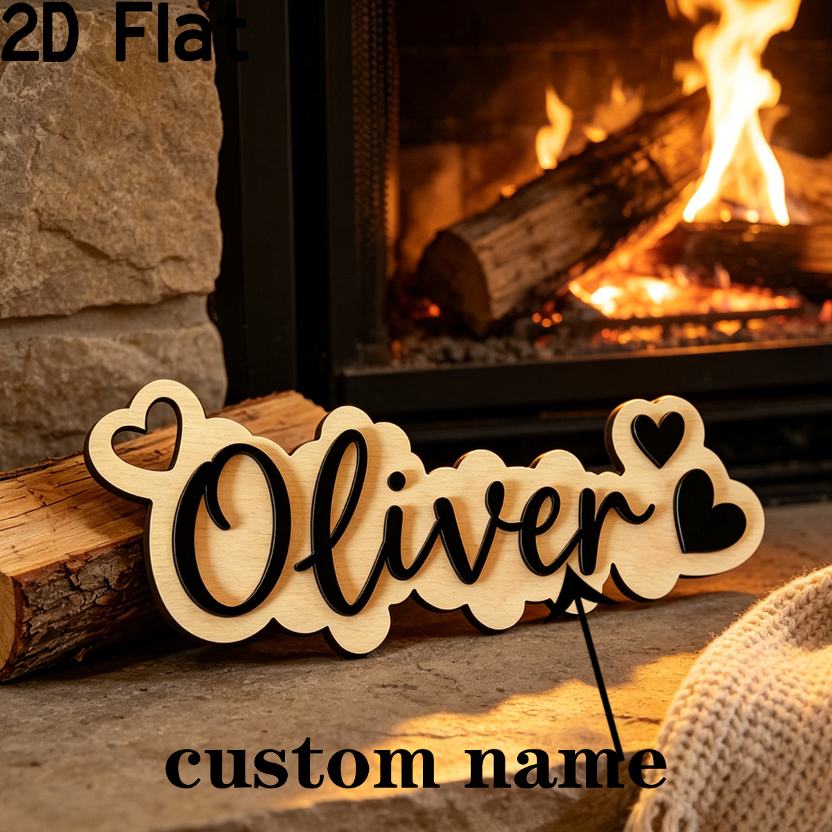 1Pc Custom Love Decor Wooden A - Home Decor Diy reseña y precio