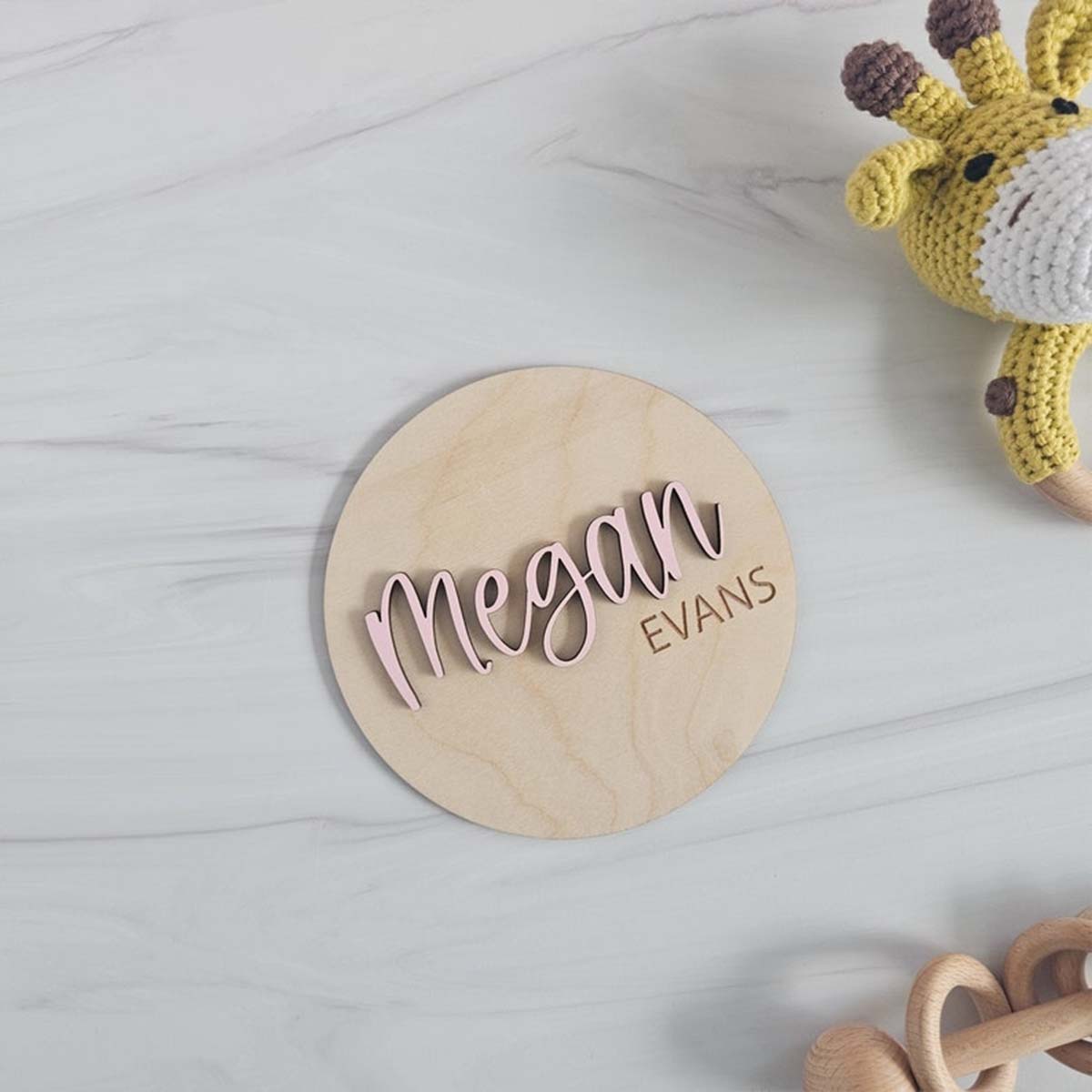 1Pc Custom Wooden Name Plate f - Home Decor Diy reseña y precio