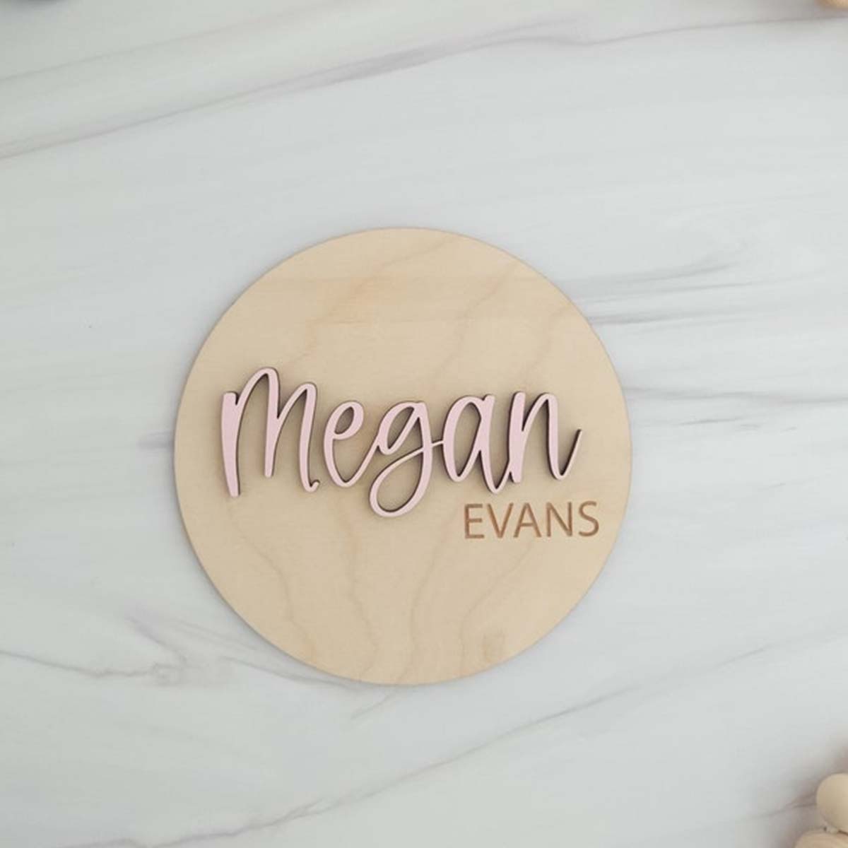 1Pc Custom Wooden Name Plate f - Home Decor Diy reseña y precio