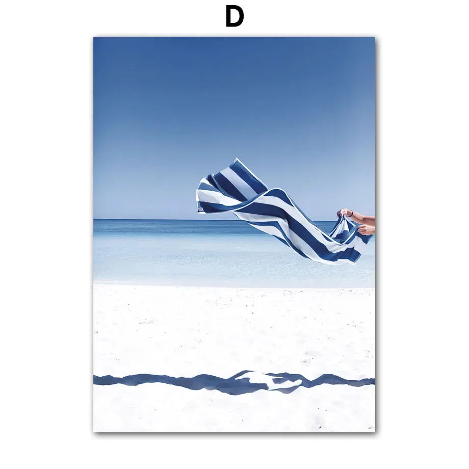 Blue Sea Sunshine Beach White  - Home Decor Minimal reseña y precio