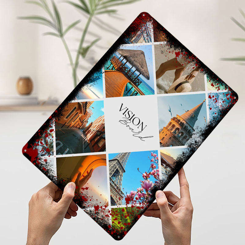 Travel Vision Board Collage Pr - Home Decor Vision Board reseña y precio