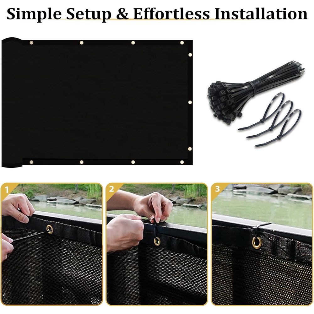 4' X 50' ence Privacy Sn Heavy - Home Decor Free reseña y precio