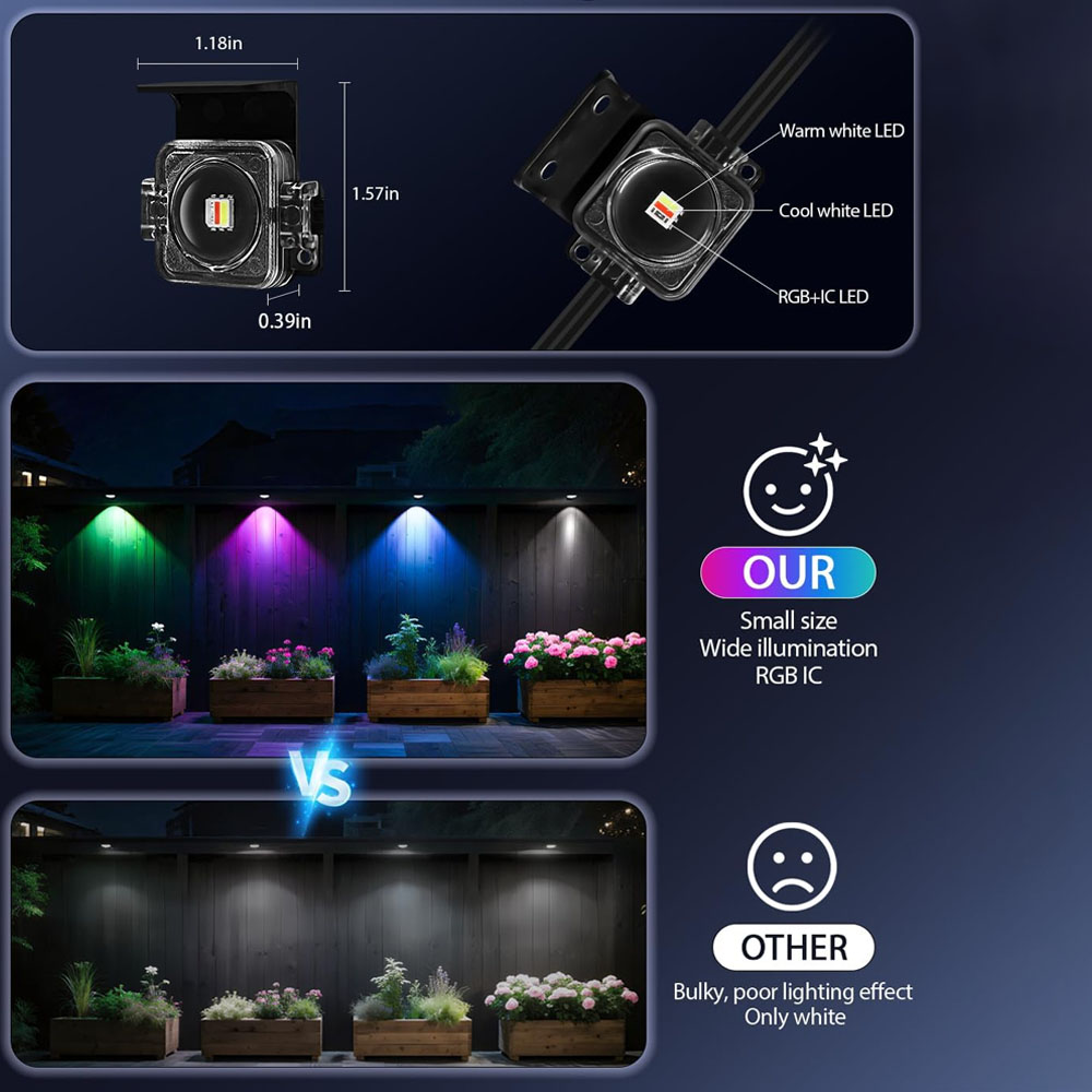 45M 90LEDs Permanent Outdoor L - Home Decor Free App reseña y precio
