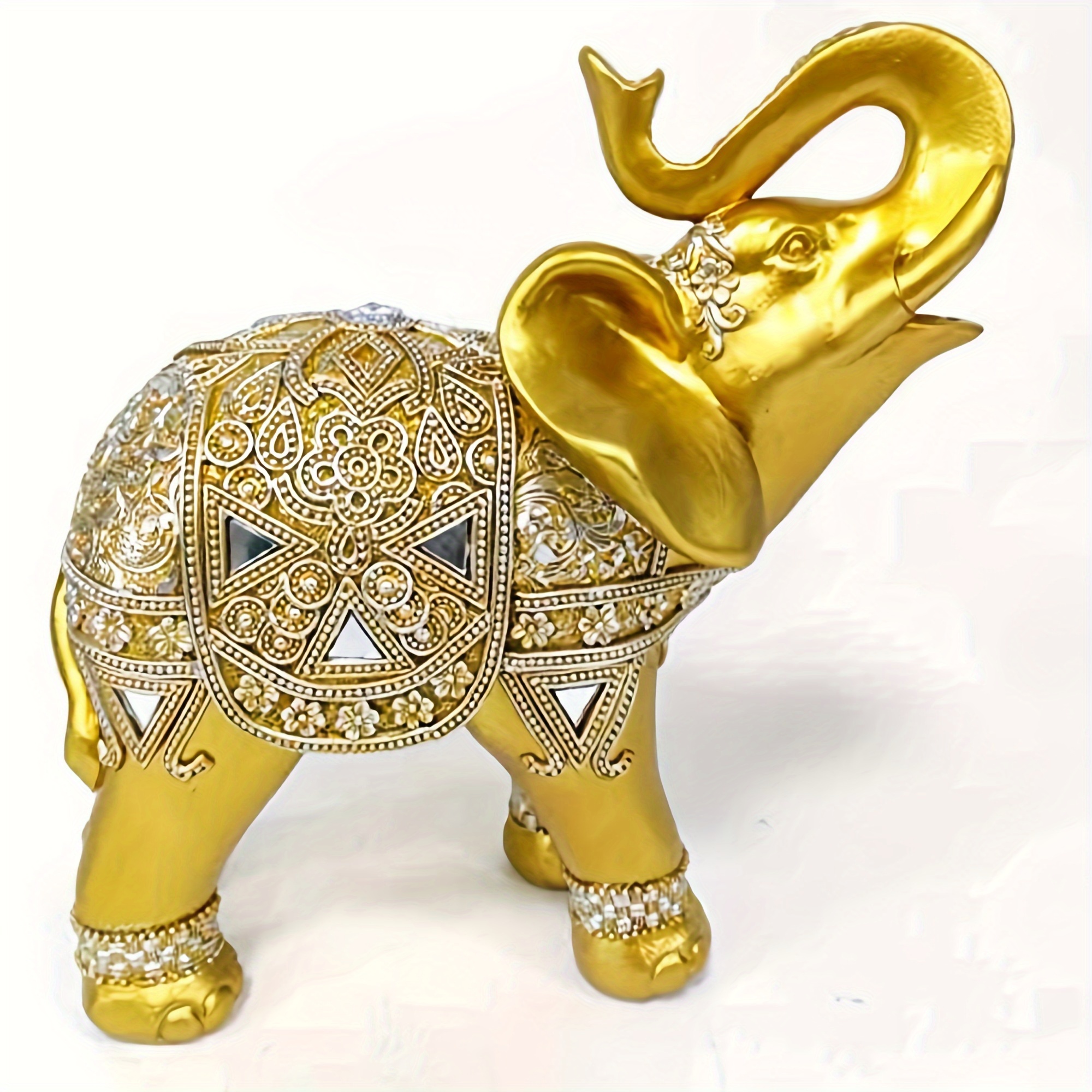 9 Inch Elephant Statue Figurin - Home Decor Living Room reseña y precio