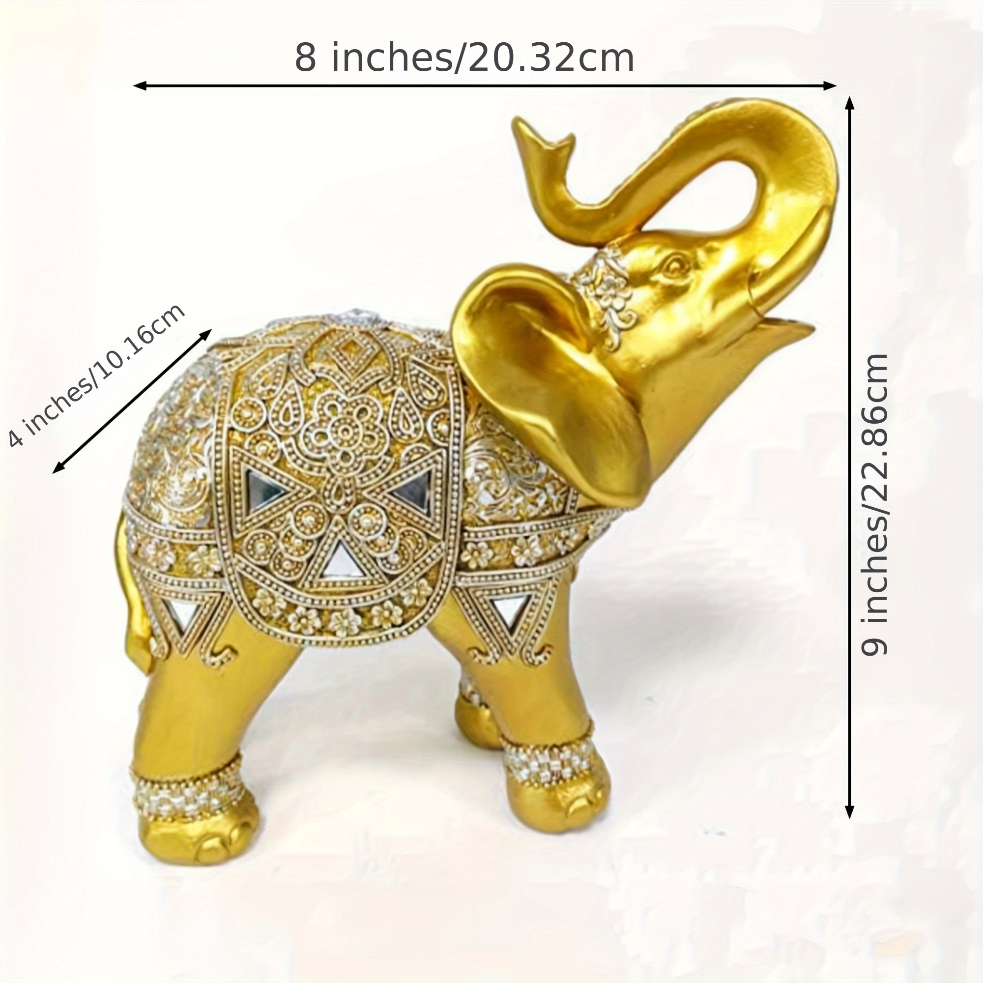 9 Inch Elephant Statue Figurin - Home Decor Living Room reseña y precio