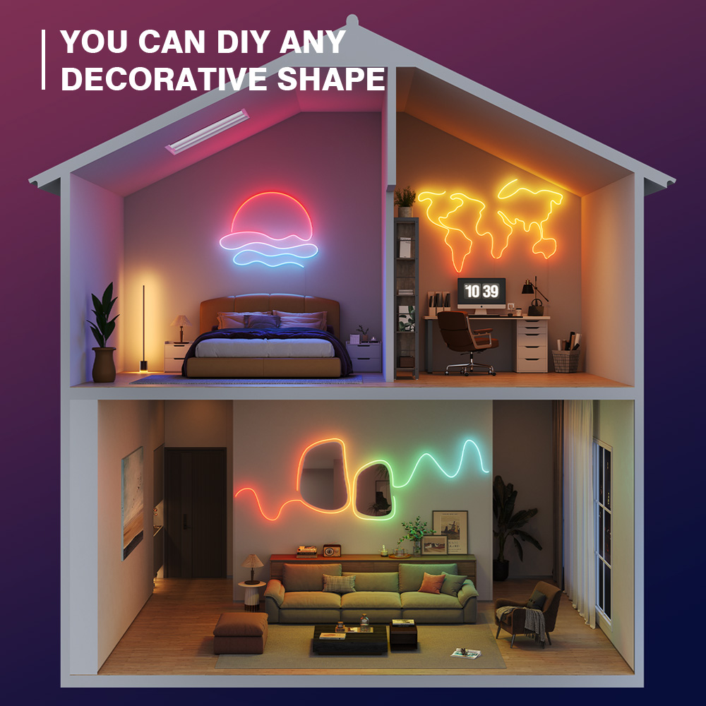 RGB 5V USB Neon Strip Light Wa - Home Decor Free App reseña y precio
