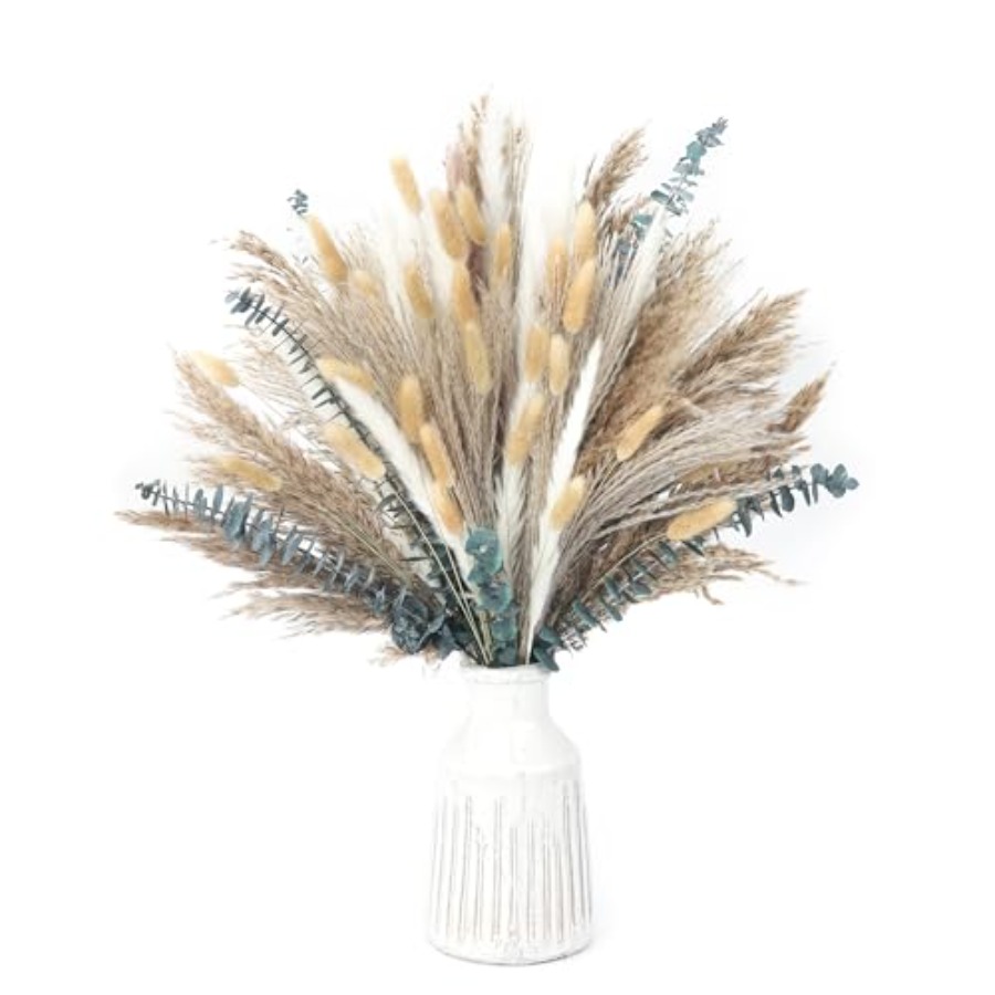 120 PCS Dried Pampas Grass, Dr - Dried Flower Bouquet reseña y precio