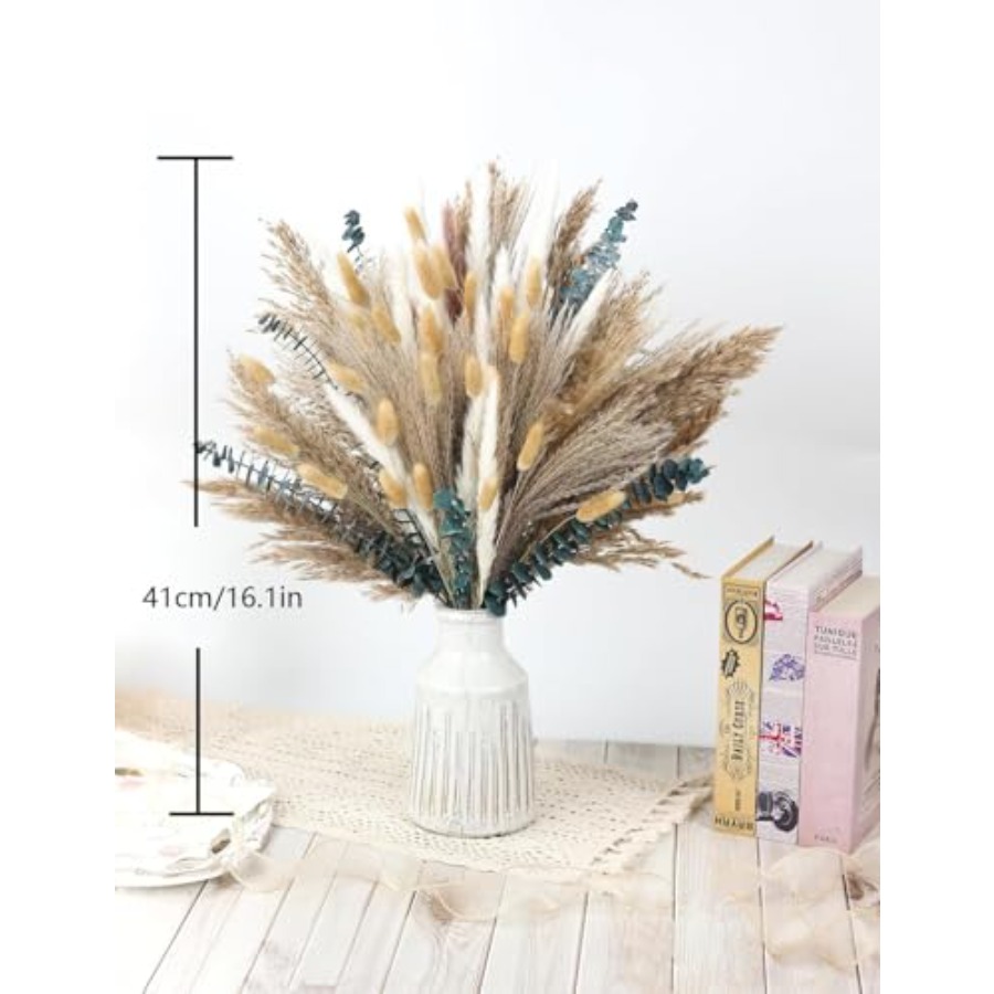 120 PCS Dried Pampas Grass, Dr - Dried Flower Bouquet reseña y precio