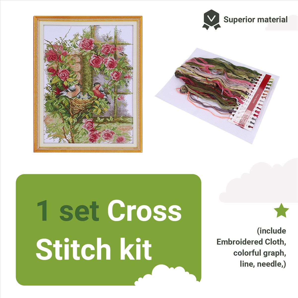 DIY Handmade Needlework Set Em - Home Decor Diy reseña y precio