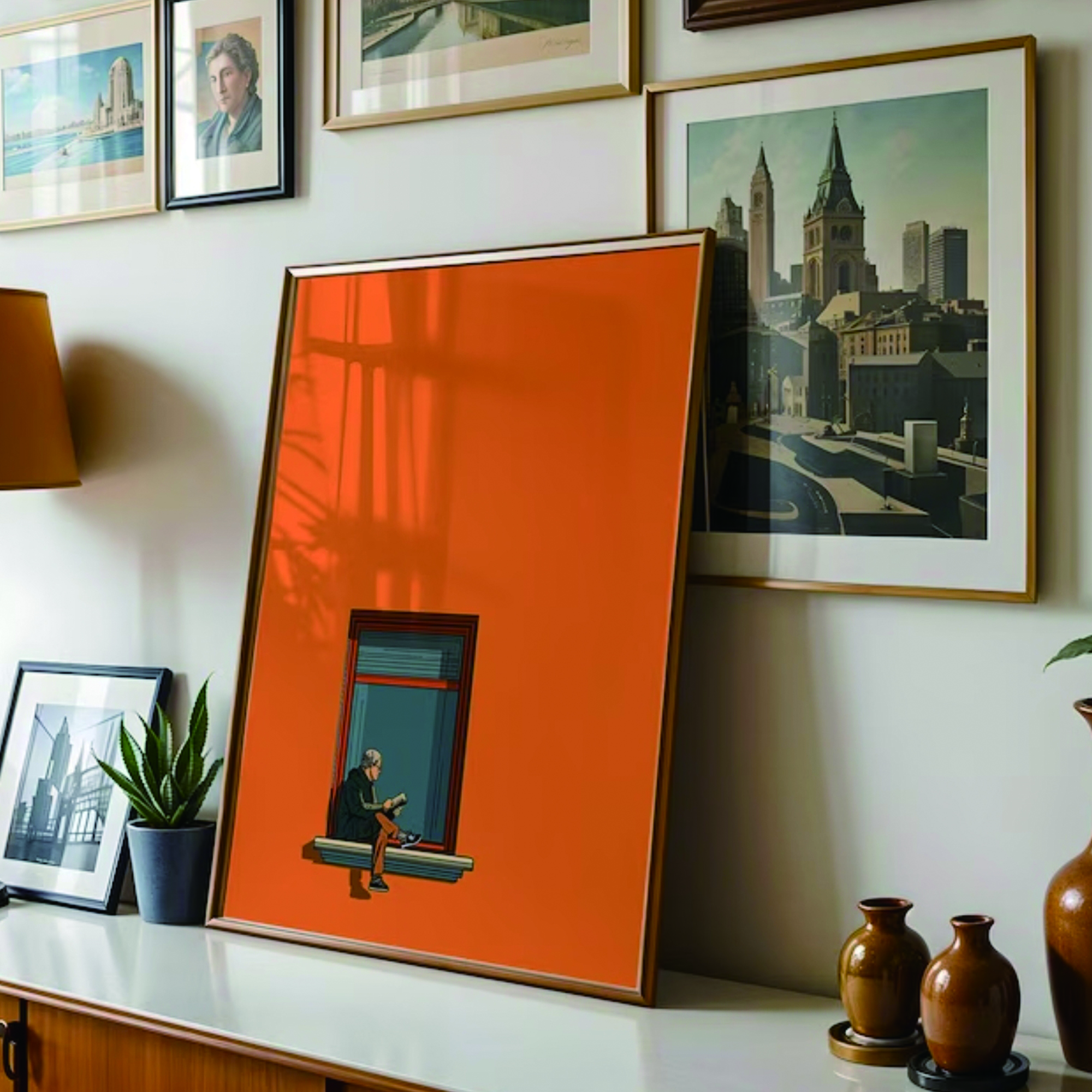 Orange Minimalist Dopamine War - Home Decor Nepal reseña y precio