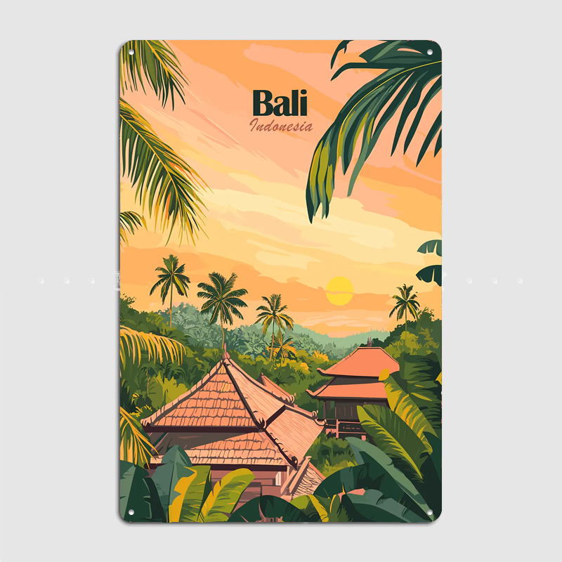 Bali, Indonesia Travel Poster  - Home Decor Indonesia reseña y precio