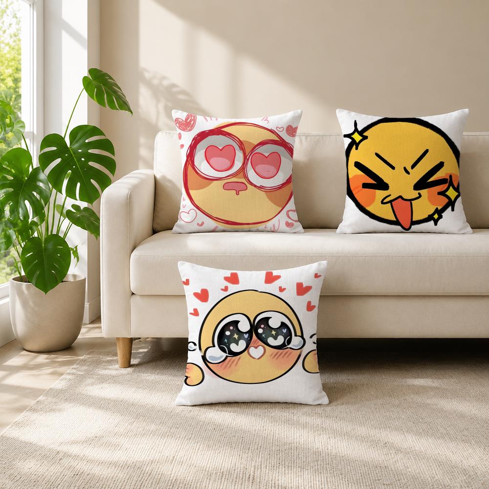 Cute AAdorable Yellow Emojied  - Home Decor Emoji reseña y precio