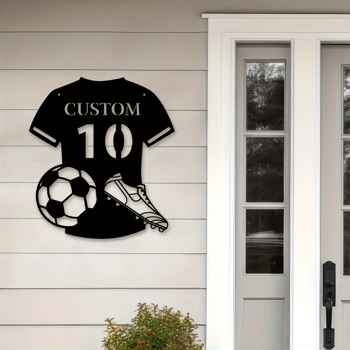 Custom Metal Soccer Jersey Sig - Home Decor Living Room reseña y precio