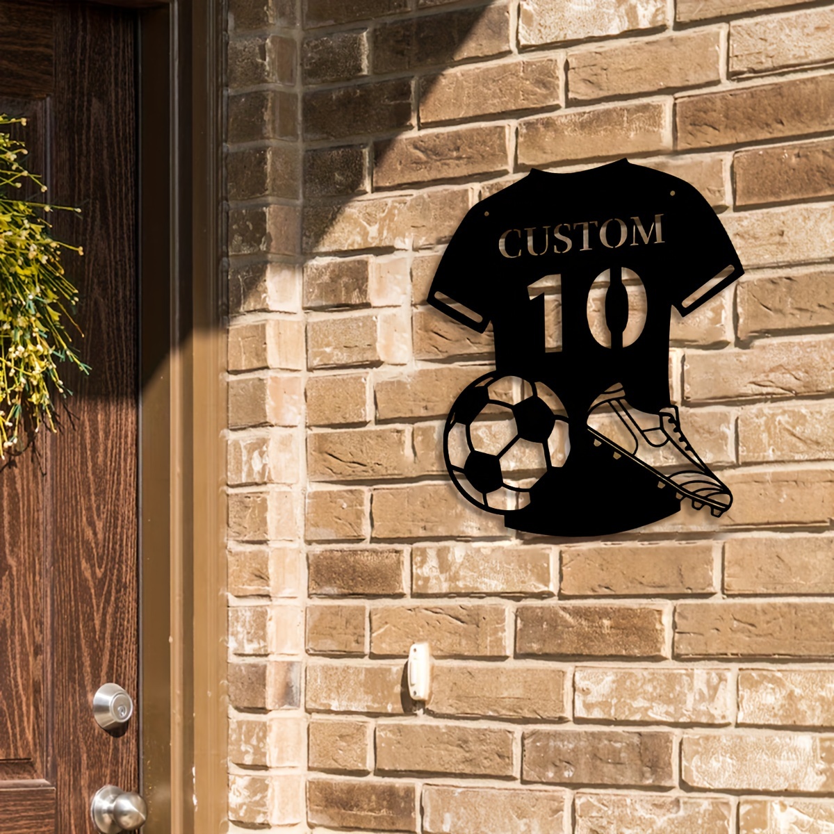 Custom Metal Soccer Jersey Sig - Home Decor Living Room reseña y precio