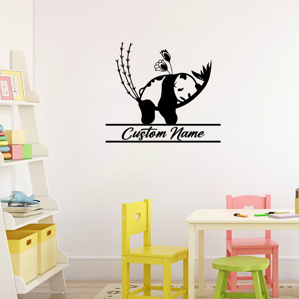 1PC Creative Panda Customizabl - Home Decor Sticker reseña y precio