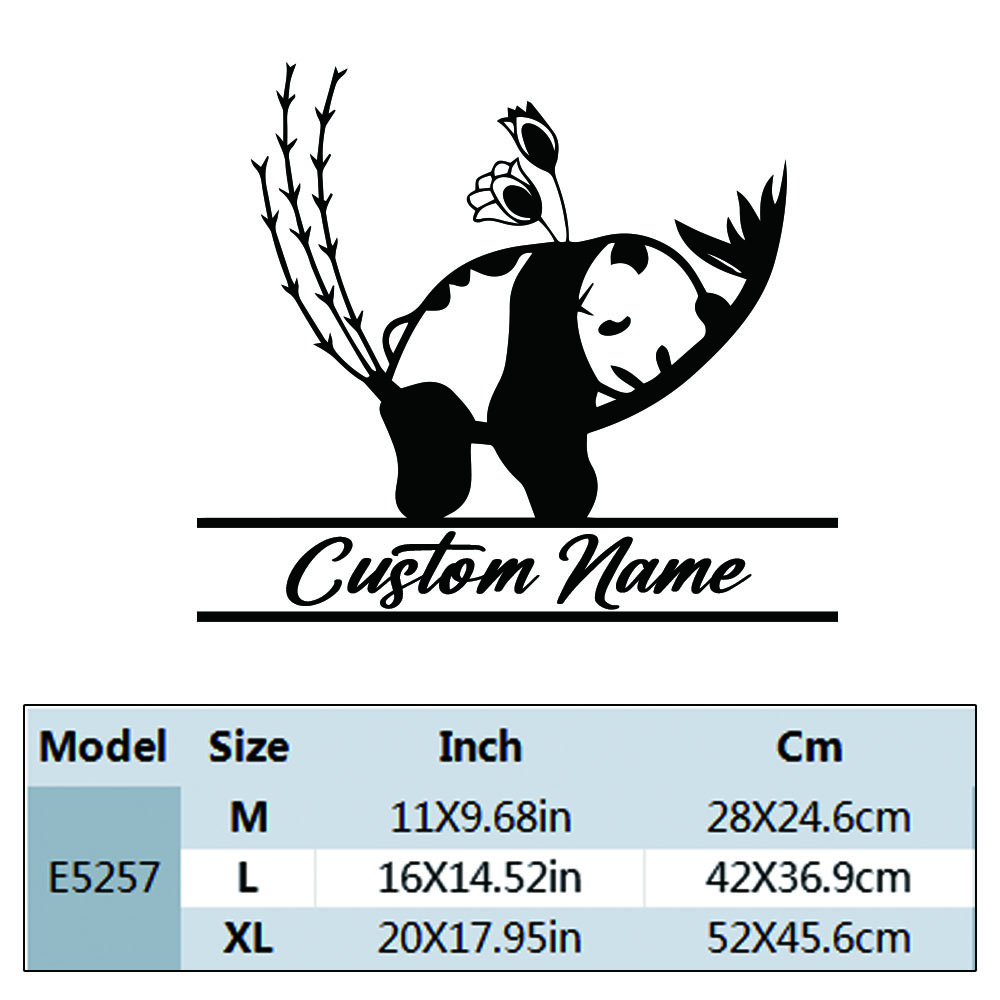 1PC Creative Panda Customizabl - Home Decor Sticker reseña y precio
