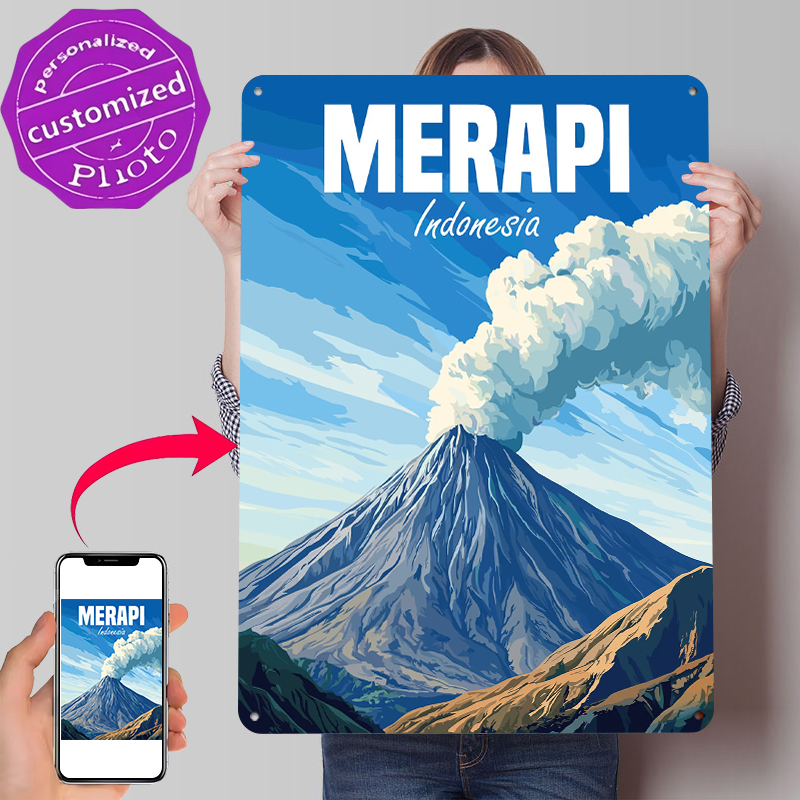 Merapi Volcano Indonesia Poste - Home Decor Indonesia reseña y precio