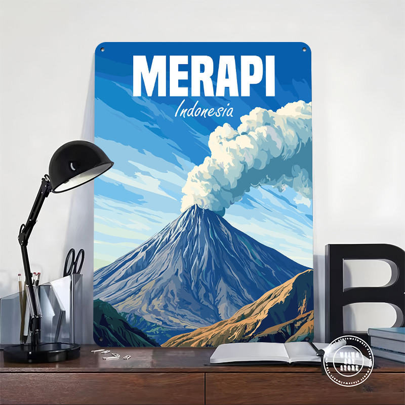 Merapi Volcano Indonesia Poste - Home Decor Indonesia reseña y precio