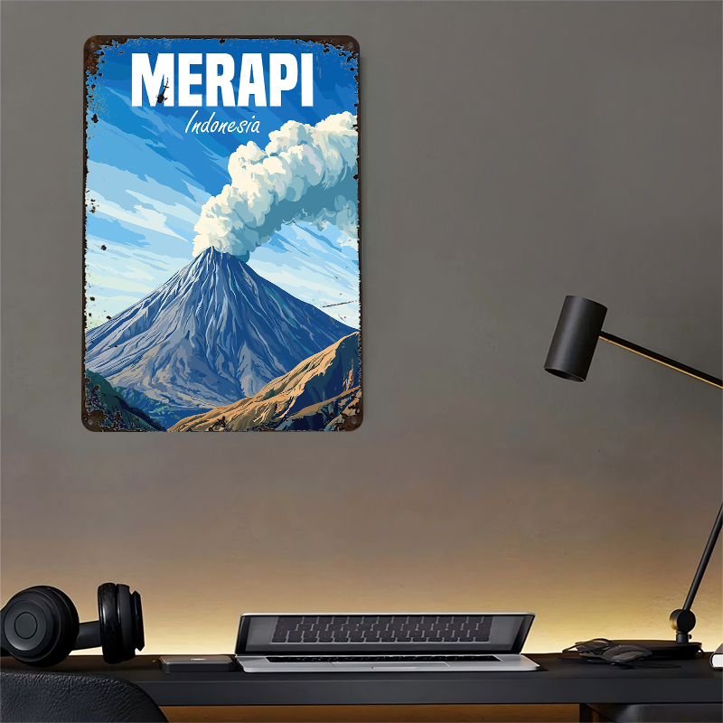Merapi Volcano Indonesia Poste - Home Decor Indonesia reseña y precio