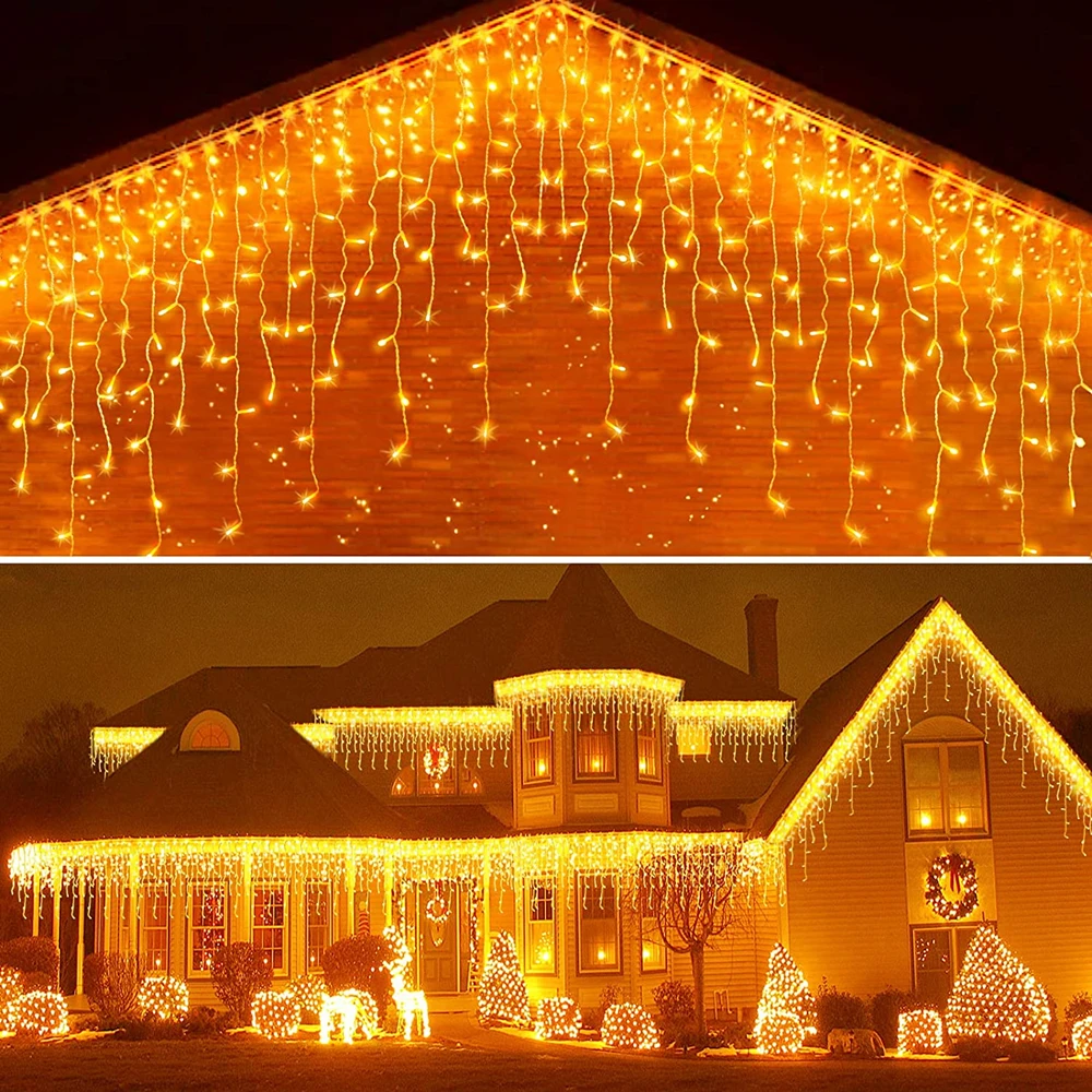 Christmas Icicle String Lights - String Curtain Light reseña y precio