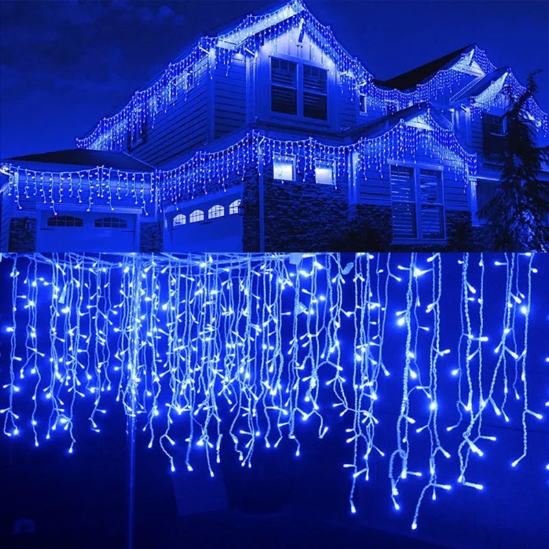 Christmas Icicle String Lights - String Curtain Light reseña y precio