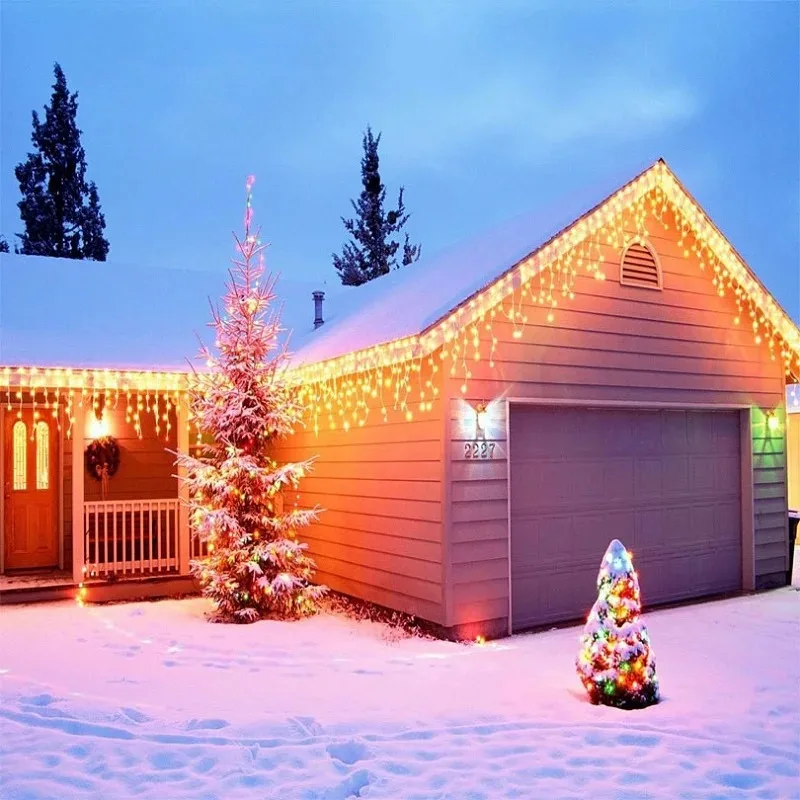 Christmas Icicle String Lights - String Curtain Light reseña y precio