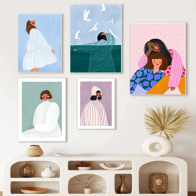 Abstract Minimalism Cartoon Gi - Home Decor Minimal reseña y precio