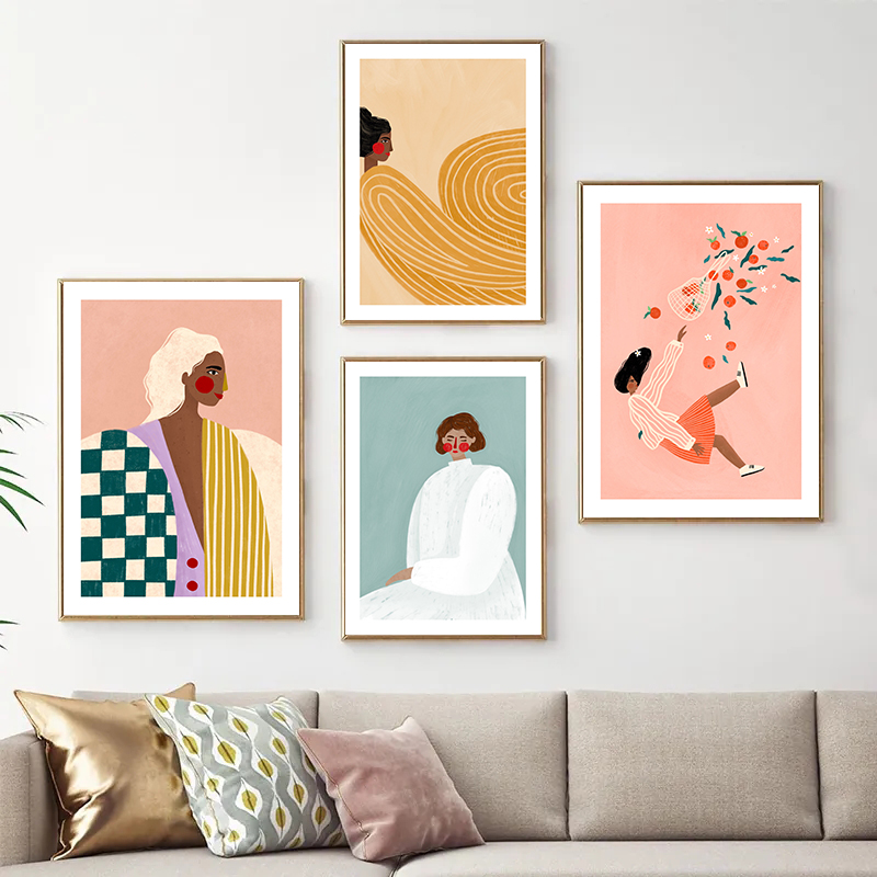 Abstract Minimalism Cartoon Gi - Home Decor Minimal reseña y precio