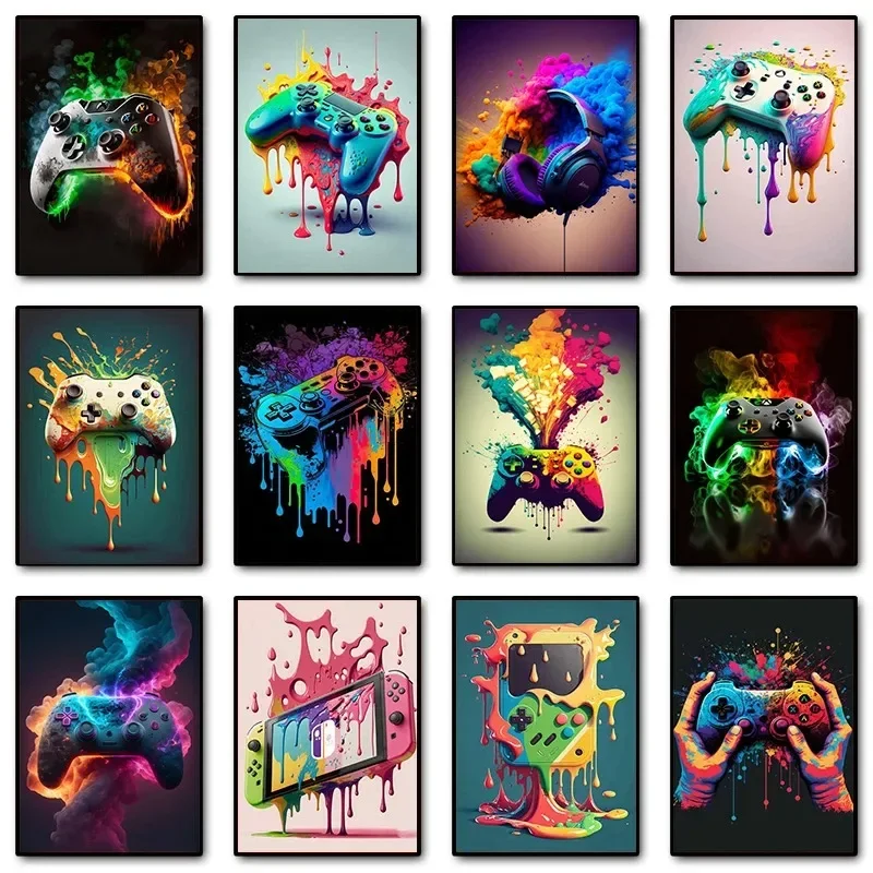 Colorful Pop Art Gamer Control - Home Decor Minimal reseña y precio